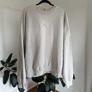 H&M Men's Cream Crewneck Sweater
